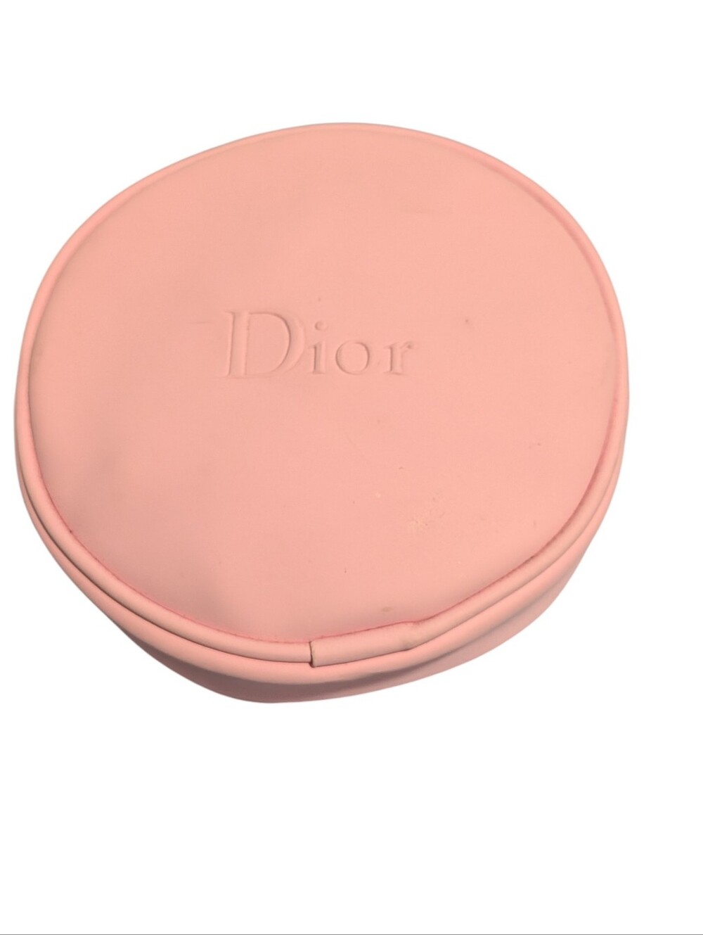 DIOR Cosmetic Bag Pouch Makeup Case 5'' Round Zip Up Free Gift Limited Edition